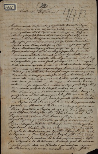 Pismo Jakova Volčića Ivanu Kukuljeviću