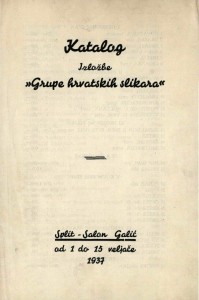 Katalog izložbe Grupe hrvatskih slikara