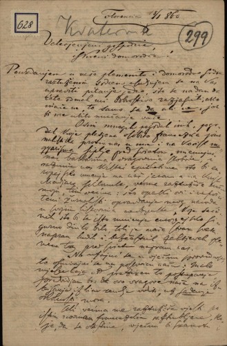 Pismo Eugena Kvaternika Ivanu Kukuljeviću