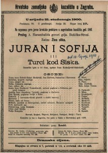 Juran i Sofija ili Turci kod Siska • Živa slika (prije izvedbe Jurana i Sofije)