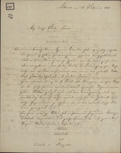 Grivičićevo pismo Ivanu Kukuljeviću