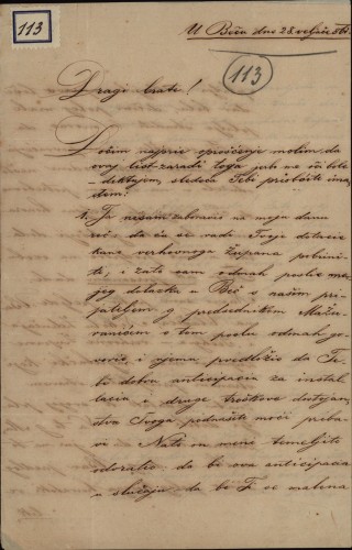 Pismo Hermana Bužana Ivanu Kukuljeviću