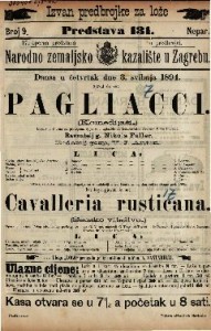 Pagliacci (Komedijaši) • Cavalleria rusticana (Seosko vitežtvo)