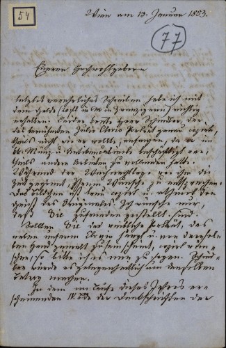 Pismo Josipa Bergmanna Ivanu Kukuljeviću
