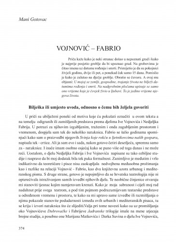 Vojnović - Fabrio