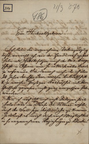 Pismo Franza Gruenbauma Ivanu Kukuljeviću