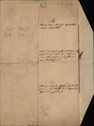 Koncept pisma Ivana Kukuljevića