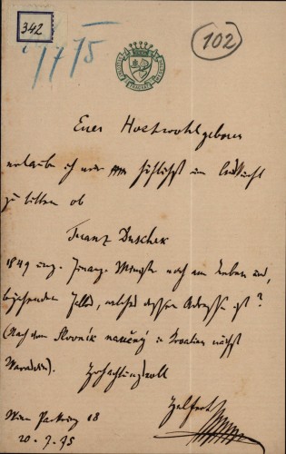 Pismo Josepha Helferta Ivanu Kukuljeviću