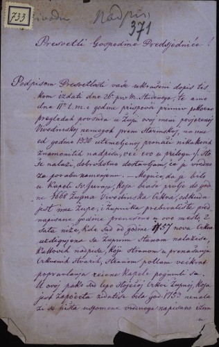Pismo Josipa Mavretića Ivanu Kukuljeviću