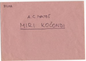 Dopisnica upućena Miri Kočondi