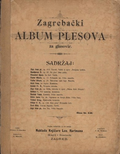 Zagrebački album plesova : za glasovir