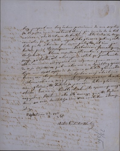 Pismo Antuna Konstantina Matasa Ivanu Kukuljeviću