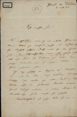 Pismo Otta Freiherra von Reinsberg Ivanu Kukuljeviću