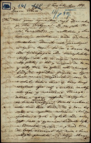 Pismo Stjepana Cara Ivanu Kukuljeviću