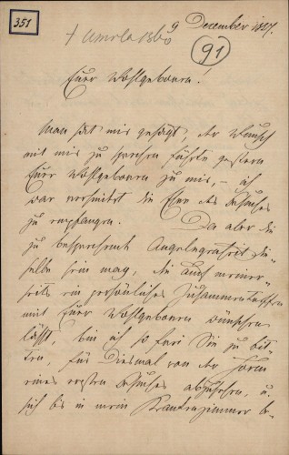 Pismo Amalie Hermansthal Ivanu Kukuljeviću
