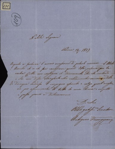 Pismo Antigona Frangipana Ivanu Kukuljeviću