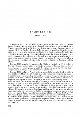 Frano Kršinić (1897-1982)