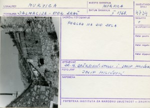 Etnološka i folklorna građa otoka Brača, 1969. Pogled na dio sela.