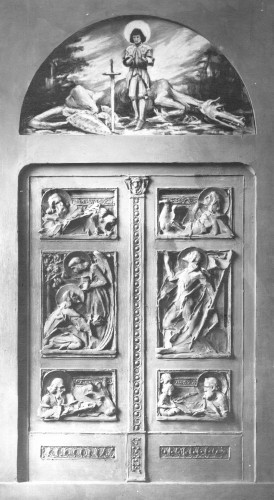Skica vratnica s motivima 4 evanđelista za grob biskupa Juraja Dobrile