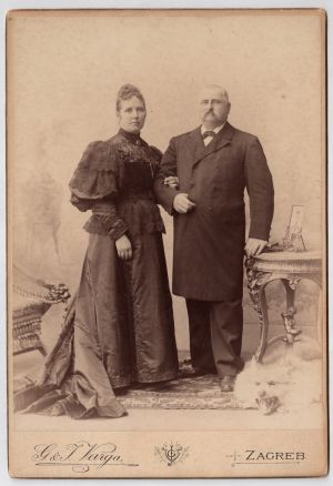 Tomasso Kumičić s ženom Ljubicom