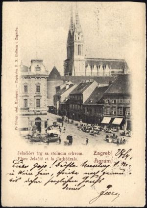 Zagreb - Jelačićev trg s Katedralom