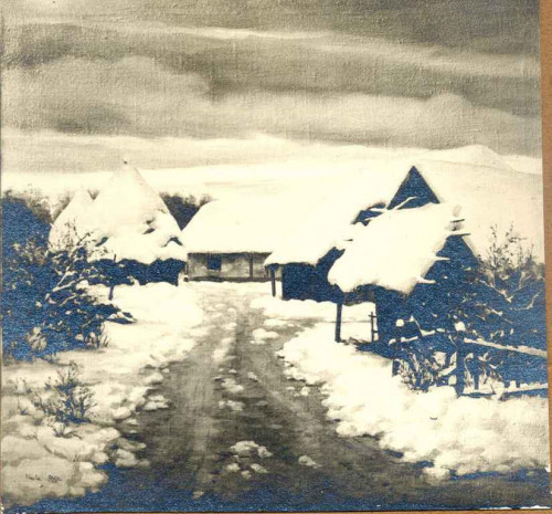 Selo u snijegu
