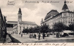 Zagreb - Preradovićev trg i Crkva Preobraženja Gospodnjega