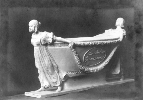 Klasicistički sarkofag - skica nadgrobnog spomenika