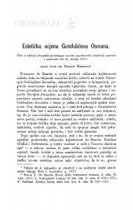 Estetička ocjena Gundulićeva Osmana