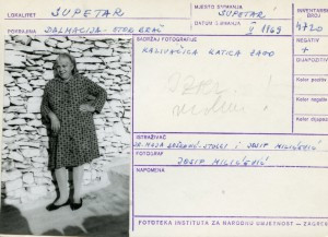Etnološka i folklorna građa otoka Brača, 1969. Kazivačica Katica Zago
