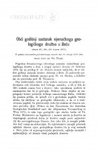 Obći godišnji sastanak njemačkoga geologičkoga družtva u Beču (dana 27., 28., 29. rujna 1877)
