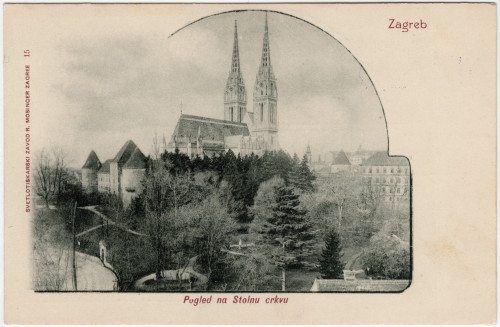 Zagreb - Pogled na Stolnu crkvu