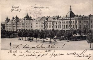 Zagreb - Mihanovićeva ulica i Starčevćev dom