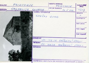 Folklorna građa iz Konavala 2, 1961.: Knežev dvor.