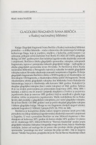 Glagoljski fragmenti Ivana Berčića u Ruskoj nacionalnoj knjižnici