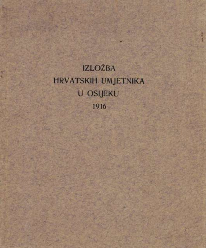 Izložba hrvatskih umjetnika u Osijeku 1916