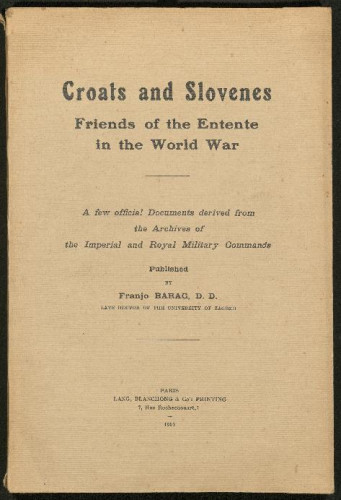 Croats and Slovens